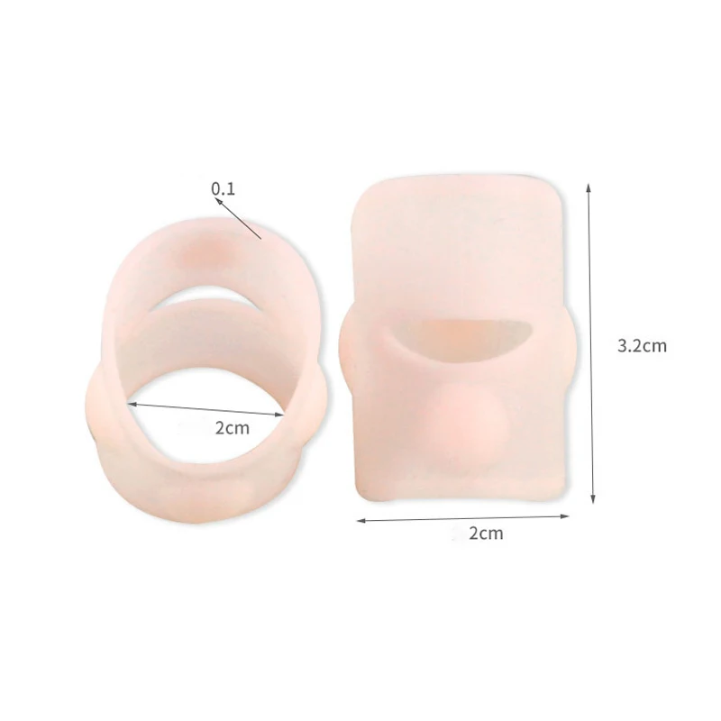 Strumento di correzione dell'unghia incarnita in Silicone trattamento per unghie incarnite invisibili Clip lisciante elastica Brace Feet Care Tools