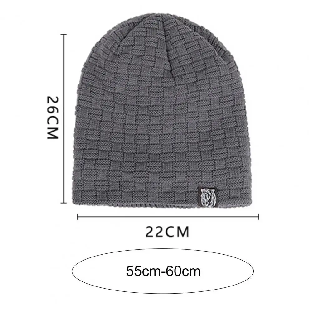 Women Knitted Hat Warm Stylish Men's Knitted Hat for Outdoor Activities Cold Resistant High Elasticity Anti-slip Design Men