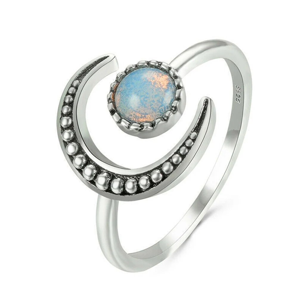 Elegant Open Adjustable Ring With Moon Weddings And Parties Rings For Women Engagement Ring Official