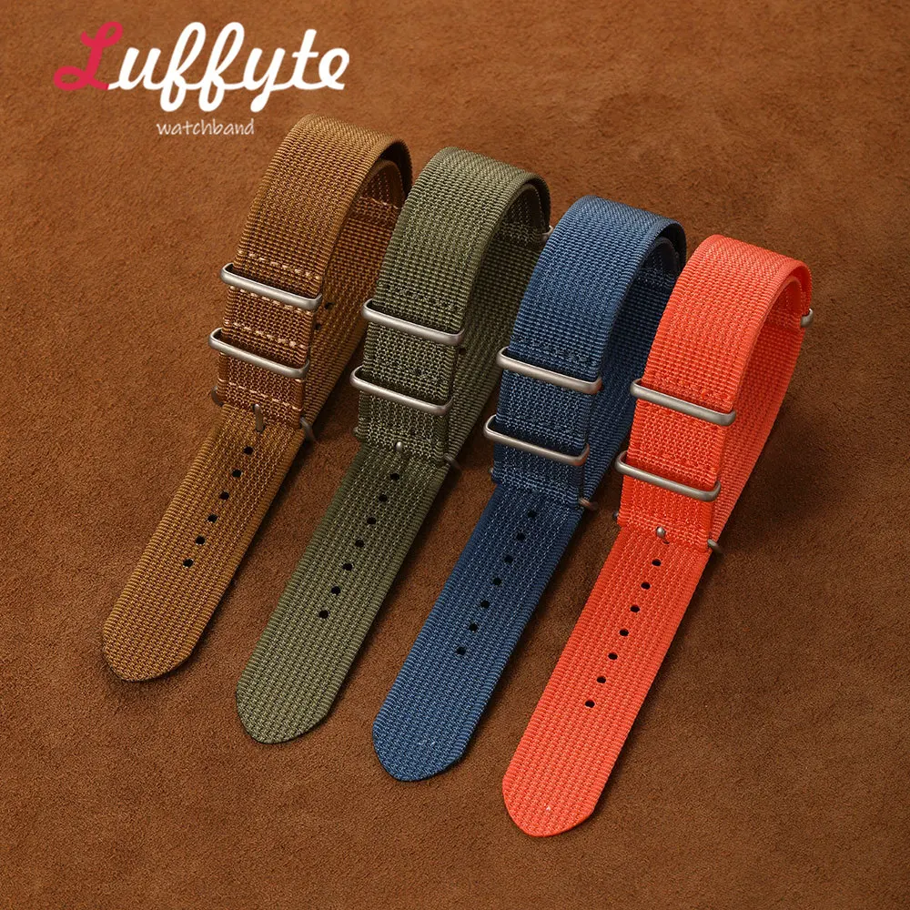 Universelles Nylon-Uhrenarmband für Männer und Frauen, sportlich, lässig, bequem, 18 mm, 20 mm, 22 mm, weiches, atmungsaktives Armbanduhrenarmband