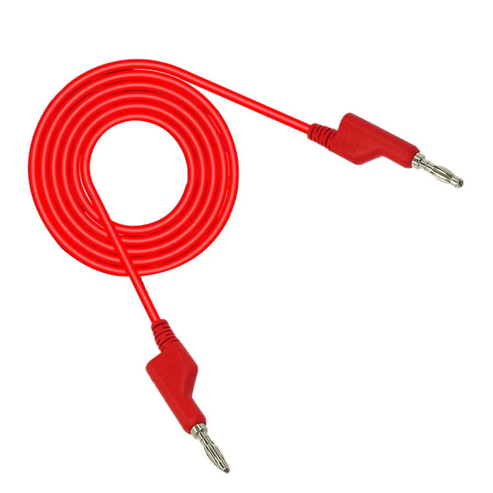 Fio de cabo de teste de multímetro, 2 peças, vermelho, preto, linha de teste dcc, resistente, ferramenta confiável para equipamentos eletrônicos e circuitos