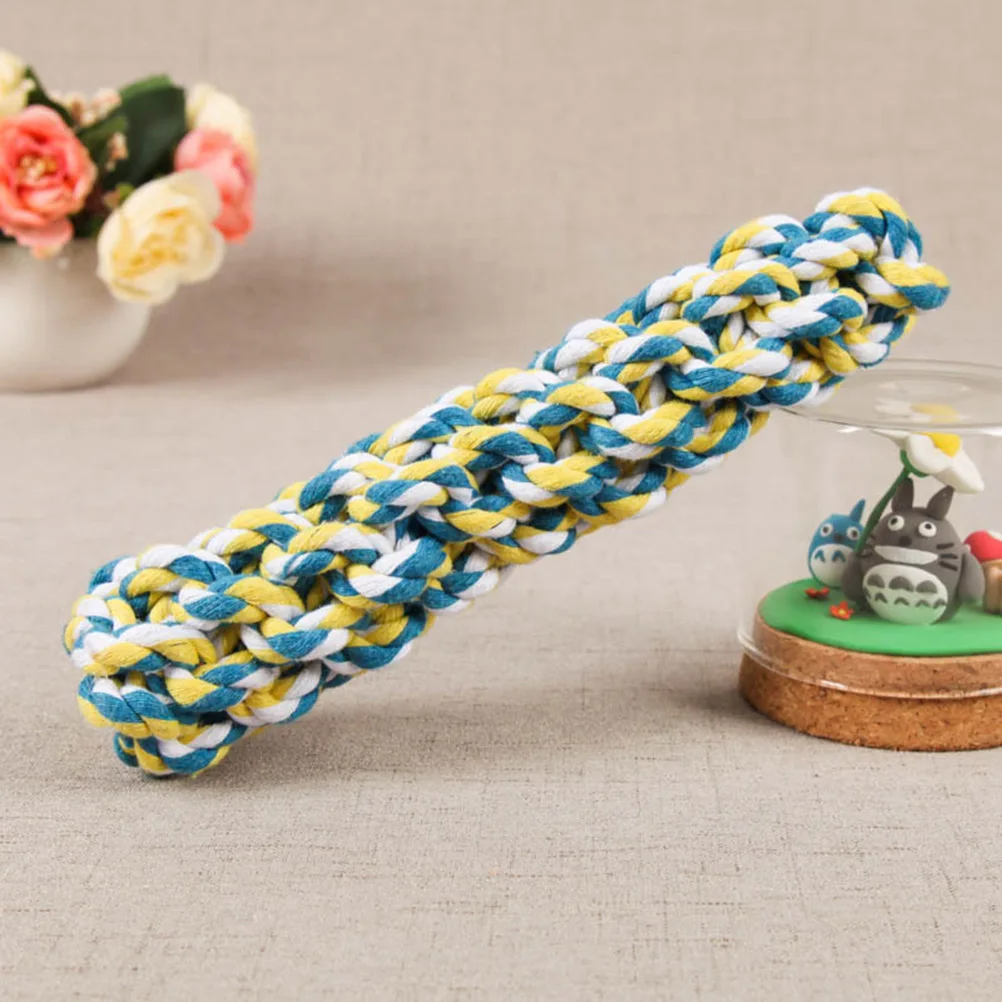 

Pet Chew Rope Toys Dog Molar Tooth Eco Friendly Cotton Washable Safe Non Toxic Protect Gums Clean Teeth Improve