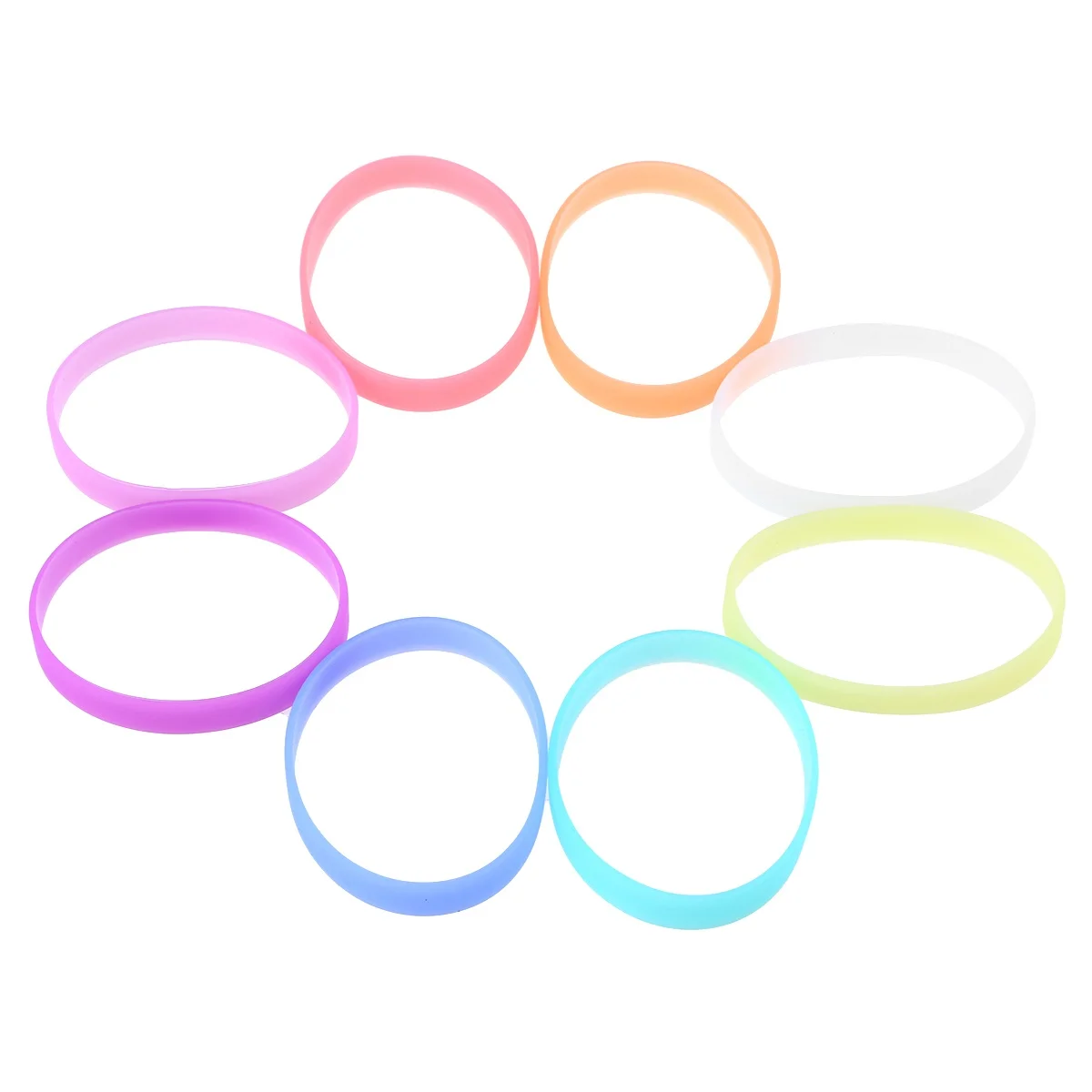 

24 PCS Luminous Bracelet Wristband Wristbands Silicone Shine Glow Dark Bracelets