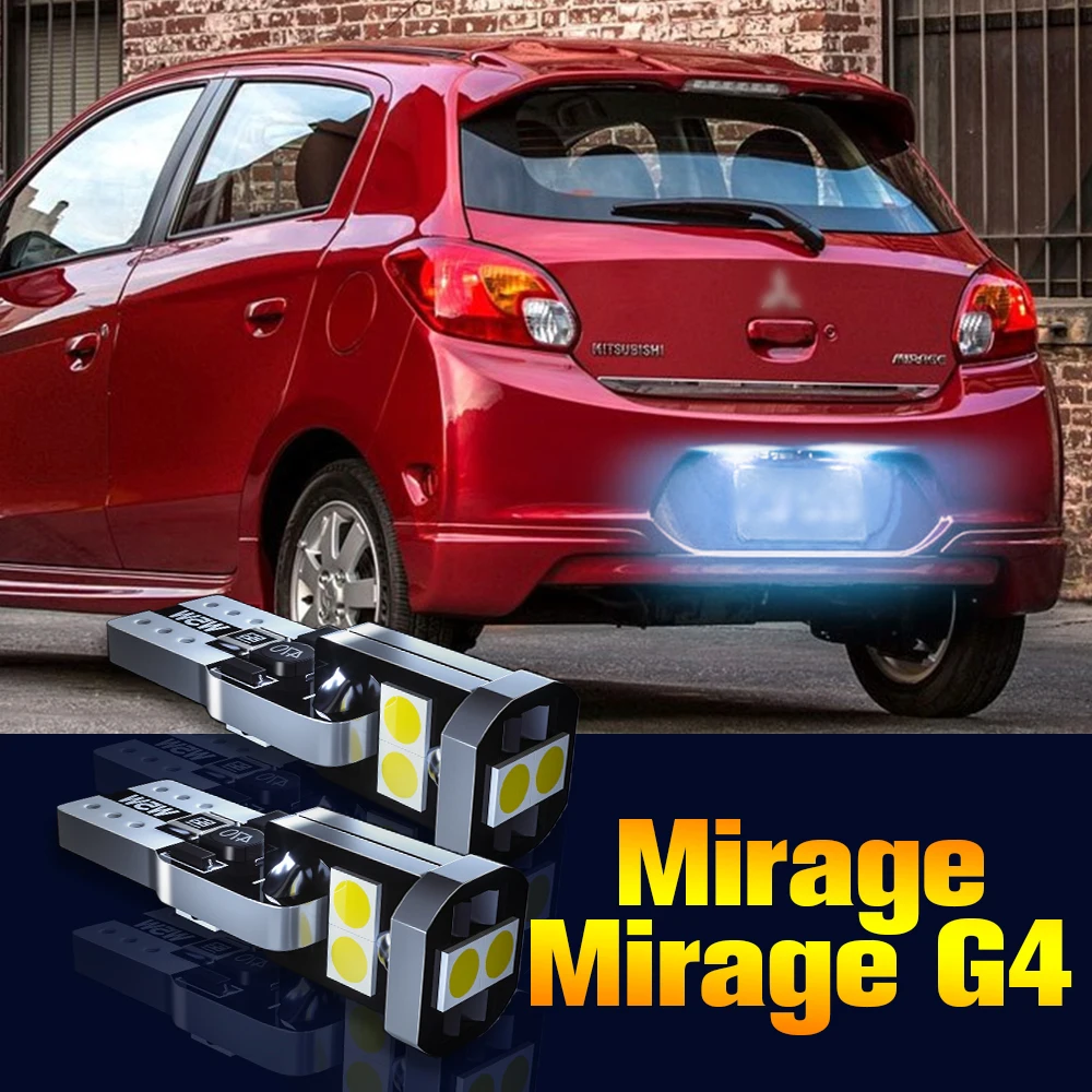 

2pcs LED License Plate Light Bulb Number Lamp For Mitsubishi Mirage G4 2012 2013 2014 2017 2018 Accessories