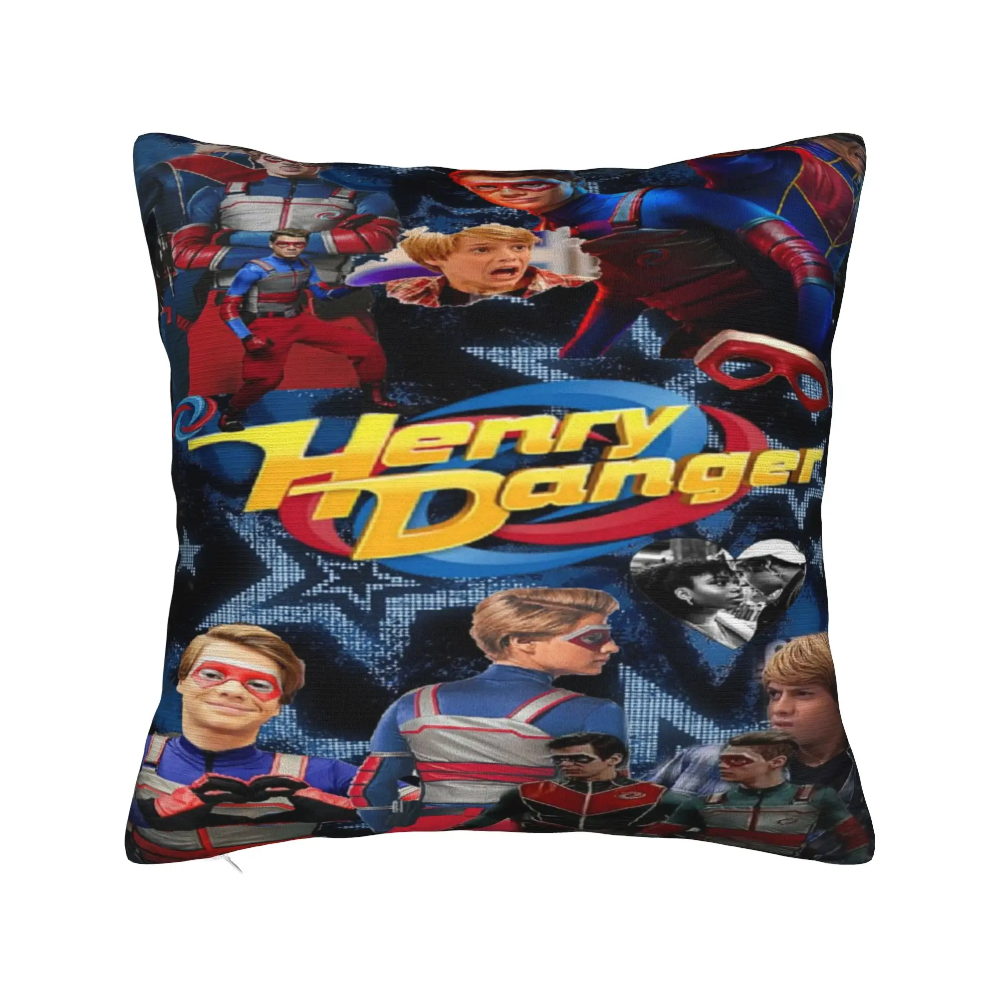 Y2K Home Captain Henry And Kid Danger  Decorations Pillowcase Stuff  Pillow Cover Square Multi-Size
