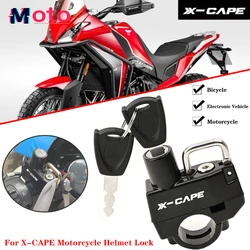 New Fit For Moto Morini XCape X Cape X-Cape 650 650X 2022 2023 Motorcycle Aluminium Accessories Helmet Lock Anti-Theft Helmet