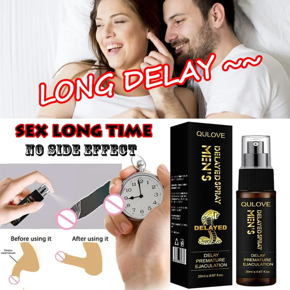 20ML Delay Spray for Men Anti Premature Ejaculation Male Prolong 60 Minutes Penis Enlargement Fast Erection Adult Sex Products