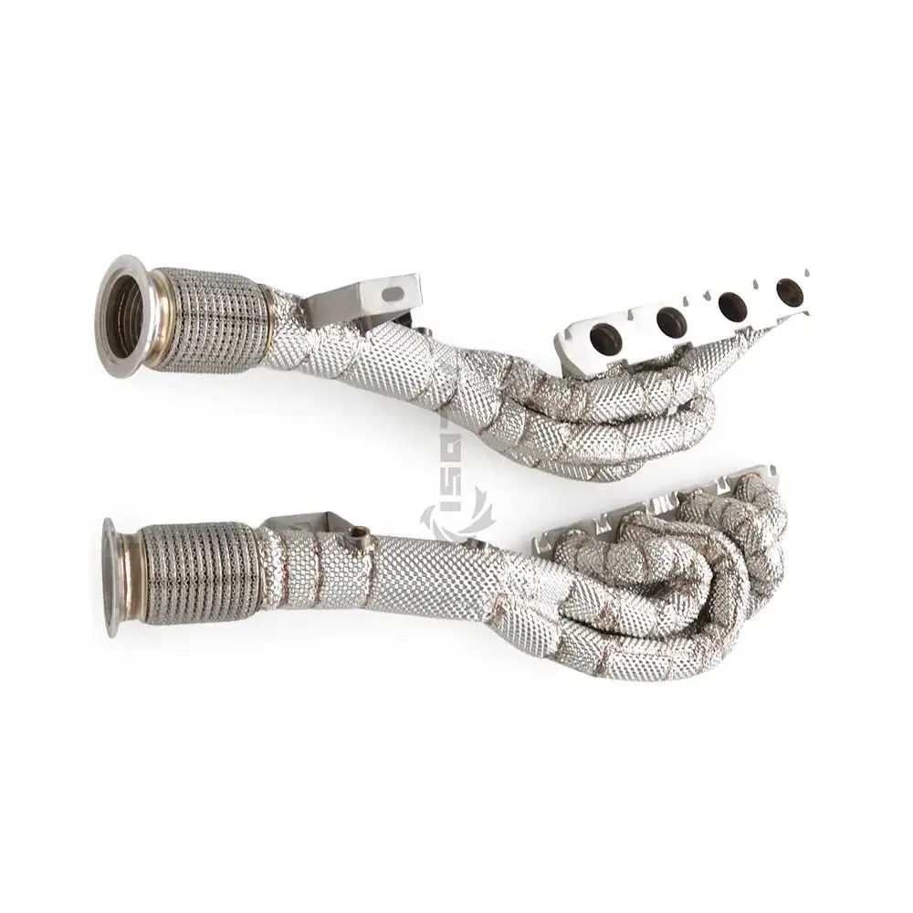 

Stainless Steel Insulated Downspout Converter for Audi R8 V8 4.2 2008-2020 Ss304 High-flow Exhaust Manifold Exhaust Collector
