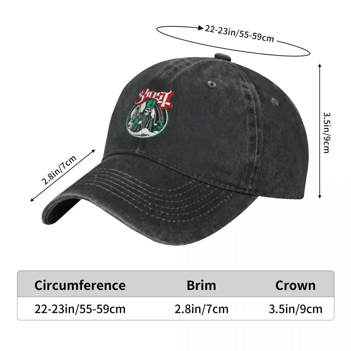 Swedish Ghost B.C. Music Band Casual Baseball Cap Spring Heavy Metal Rock Trucker Hat Hip Hop Hats Couple Women Baseball Caps