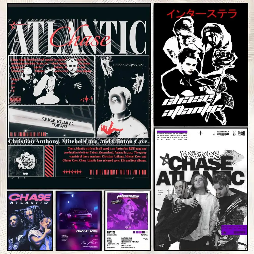 Band C-Chase Atlantic Album Cover Poster Vintage PP Paper Wall Art Home Decor Print for Bedroom Living Room Aesthetic Gift