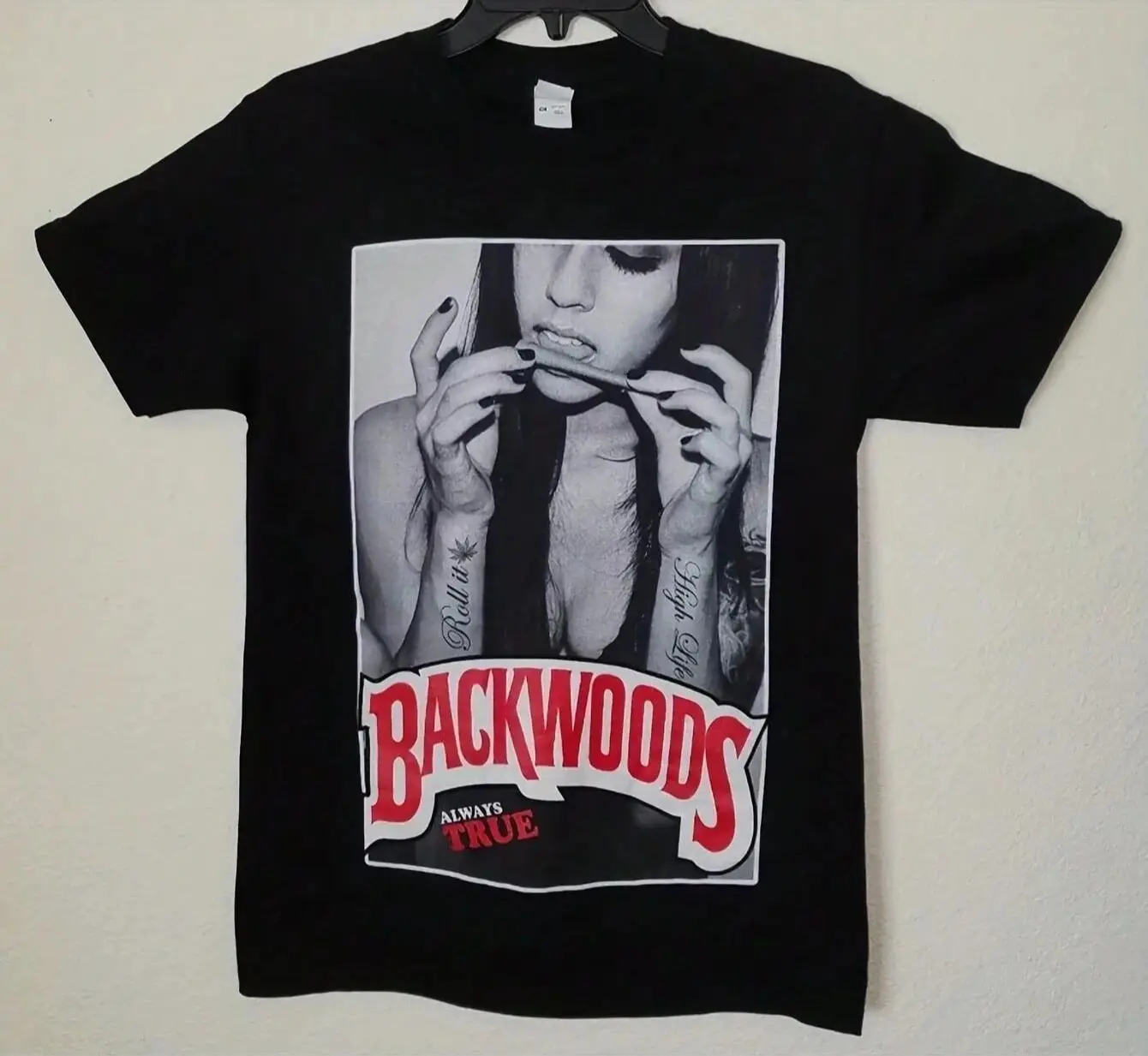 Harajuku Grafik-T-Shirts, Backwoods-T-Shirts, modische, kurzärmelige Vintage-Rock-T-Shirts, lässige, lockere, bedruckte Baumwoll-T-Shirts