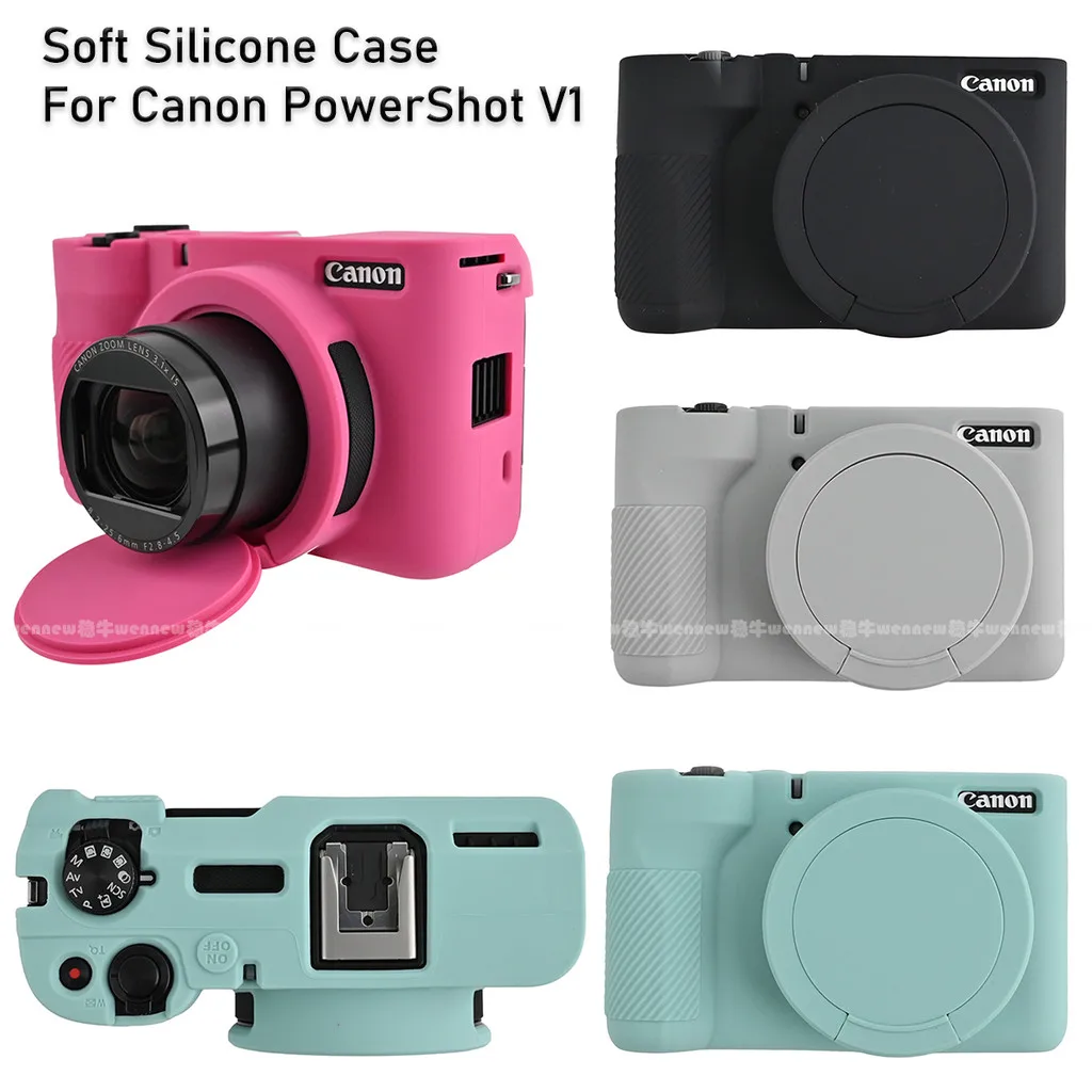 HOT NEW Silicone Case For Canon V1 Casing Soft PowerShot V1 Rubber Cover Skin Camera Accessories Case
