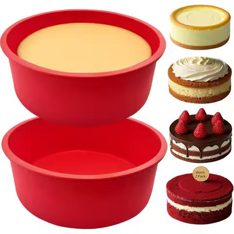 Silicone Cake Mold Easy To Clean Tray for Baking, Kitchen Baking Mold Non-stick Baking Tray Cake 6/8/10 Inch Baking Tools