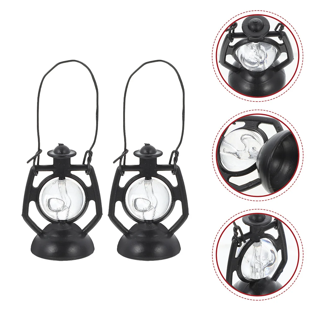 20개 미니 랜턴 빈티지 미니어처 램프 소형 걸이형 랜턴 미니어처 풍경 장식 인형집 장식
