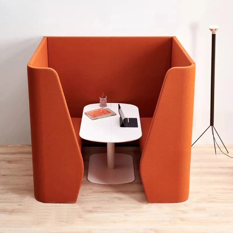High backrest card seat semi-enclosed privacy privacy reception negotiation