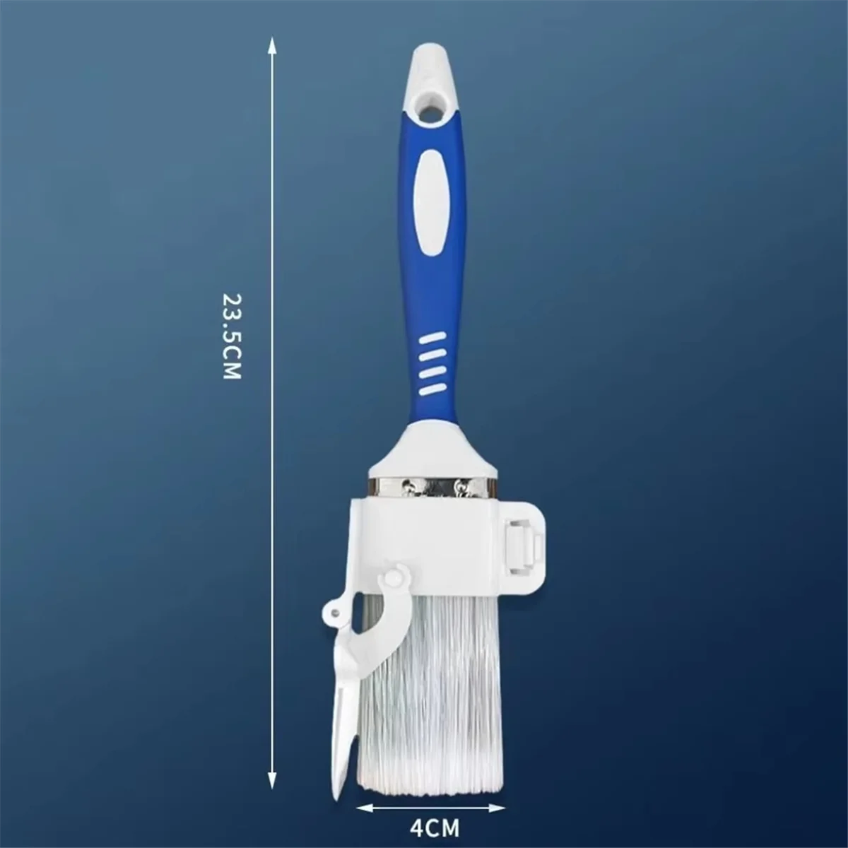 BAAQ 2pcs Comfortable Handle Edging Color Separation Brush with Detachable Baffle Hanging Paint Brush