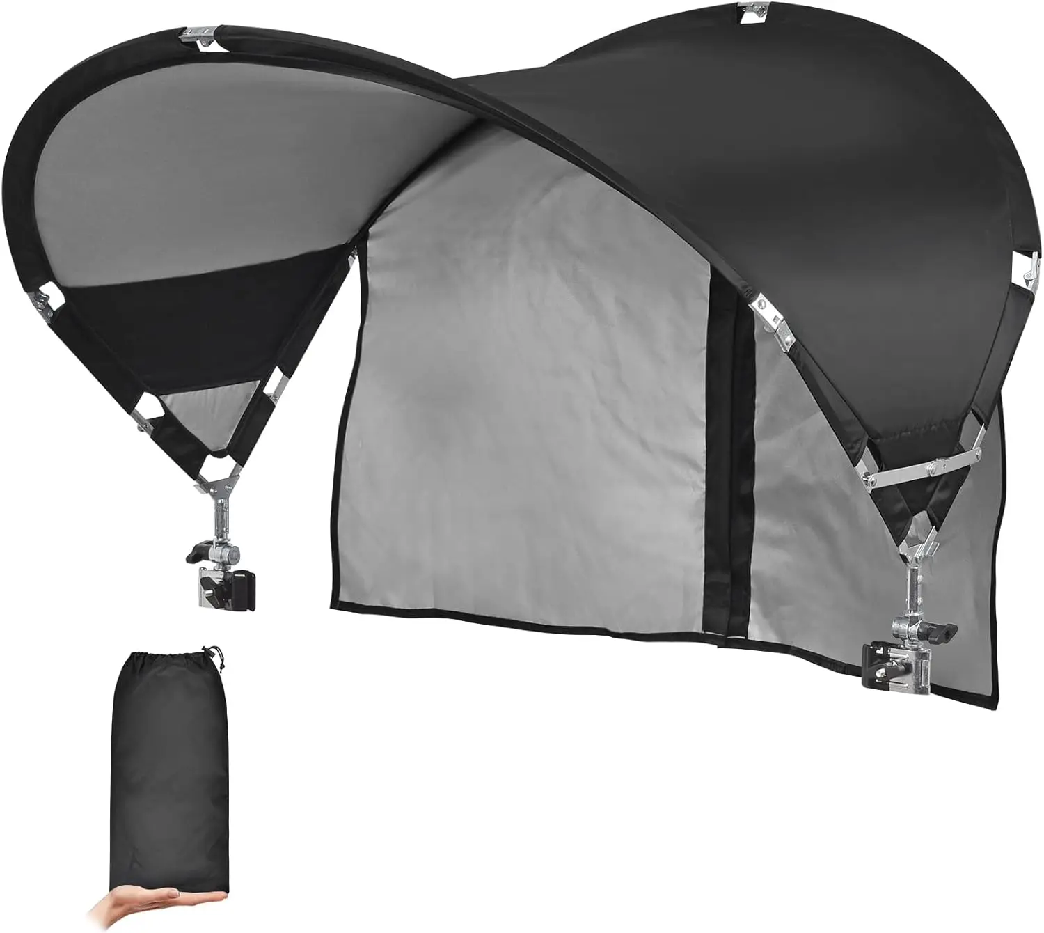

XL Universal Chair Canopy Umbrella, UPF 50+ Foldable Sun Shade with Adjustable Clamp for Beach, Camping, Lawn Chairs