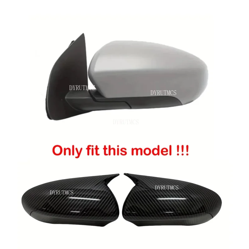 Fit For  Nissan Qashqai J10 2007-2014 Car Rearview Side Mirror Cover Wing Cap Rear View Case Trim 2008 2009 2010  2011 2012
