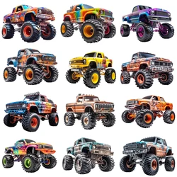 Car, Sports Car, Off-road Vehicle DTF Thermo Sticker Decals Heat Transfer On Clothes Iron On Patch For Hoodies Press Printing