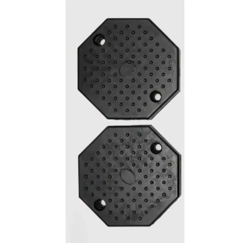 4Pcs Octagon Shape Rubber Arm Pads Heavy Duty Wear‑Resistant Support Cushion Replacement Accessories for 2 Post Auto Car Lift