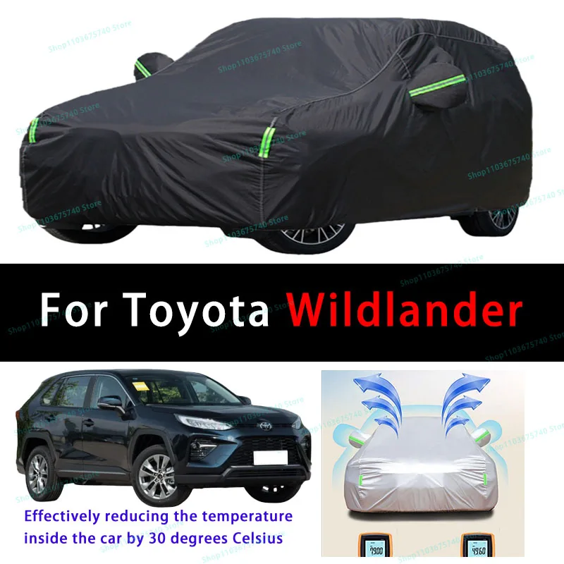 

For Toyota Wildlander Summer Full Car Covers Outdoor Sun uv Protection Dust Cooling Protective Auto Protective Cover