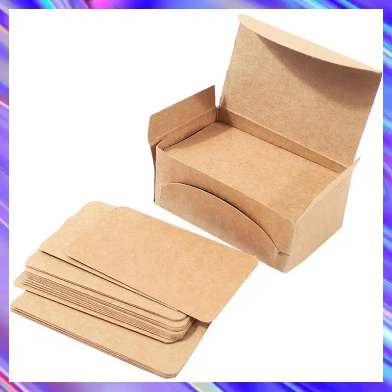 

1000Pcs Blank Kraft Paper Business Cards Word Card Message Card DIY Gift Card