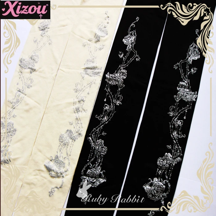 Japanese Style Original Design Lolita Printed Pantyhose Long Socks Women Girls Retro Stockings All-match Tights ретро носки