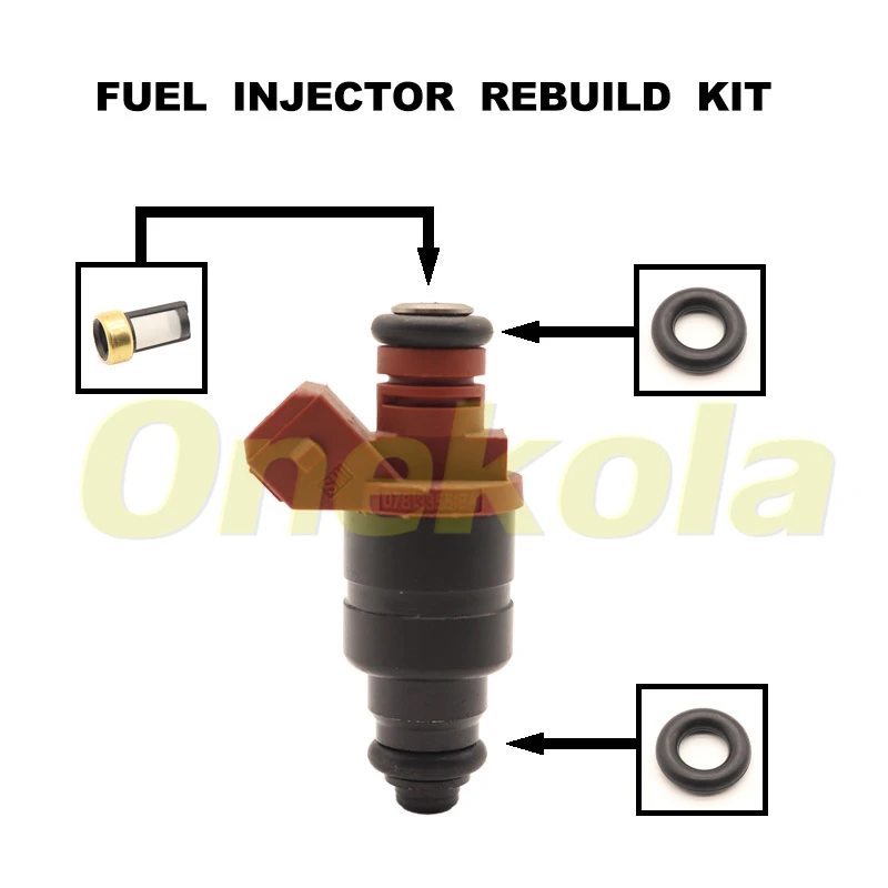 Fuel Injector Service Repair Kit Filters Orings Seals Grommets for Au-di A4 A6 VW- Passat 2.8L Bico 078133551BA