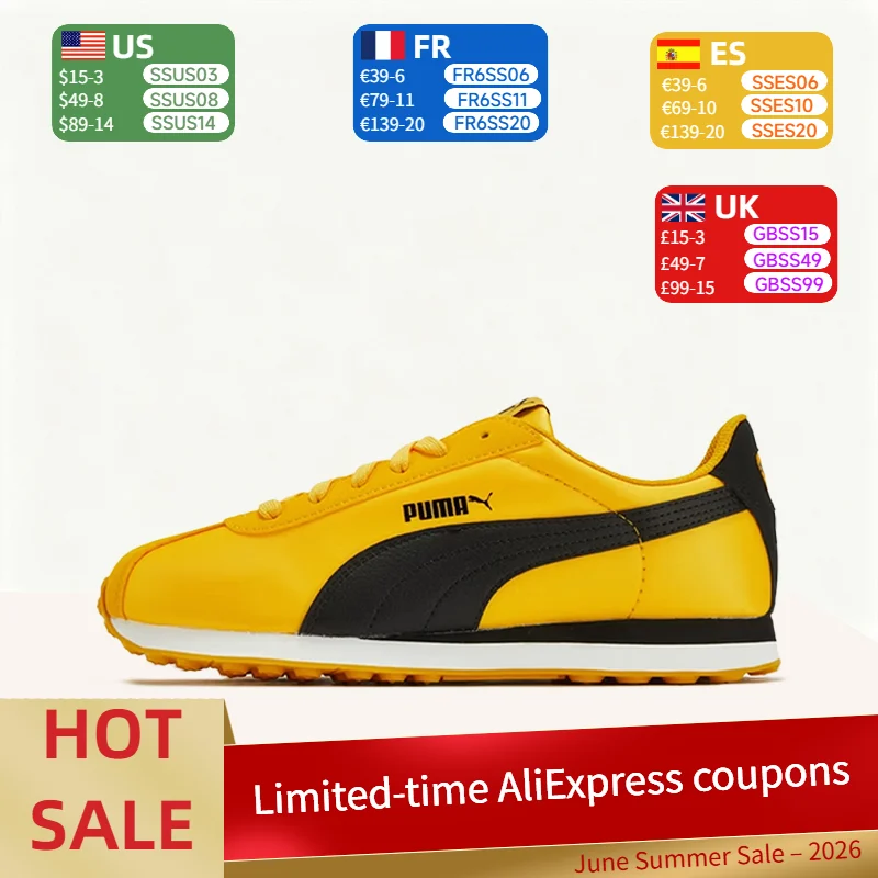

Puma Turin: Stylish, Comfortable, Durable, and Lightweight Low-Top Casual Shoes for Men and Women – Yellow and Black 362167-21