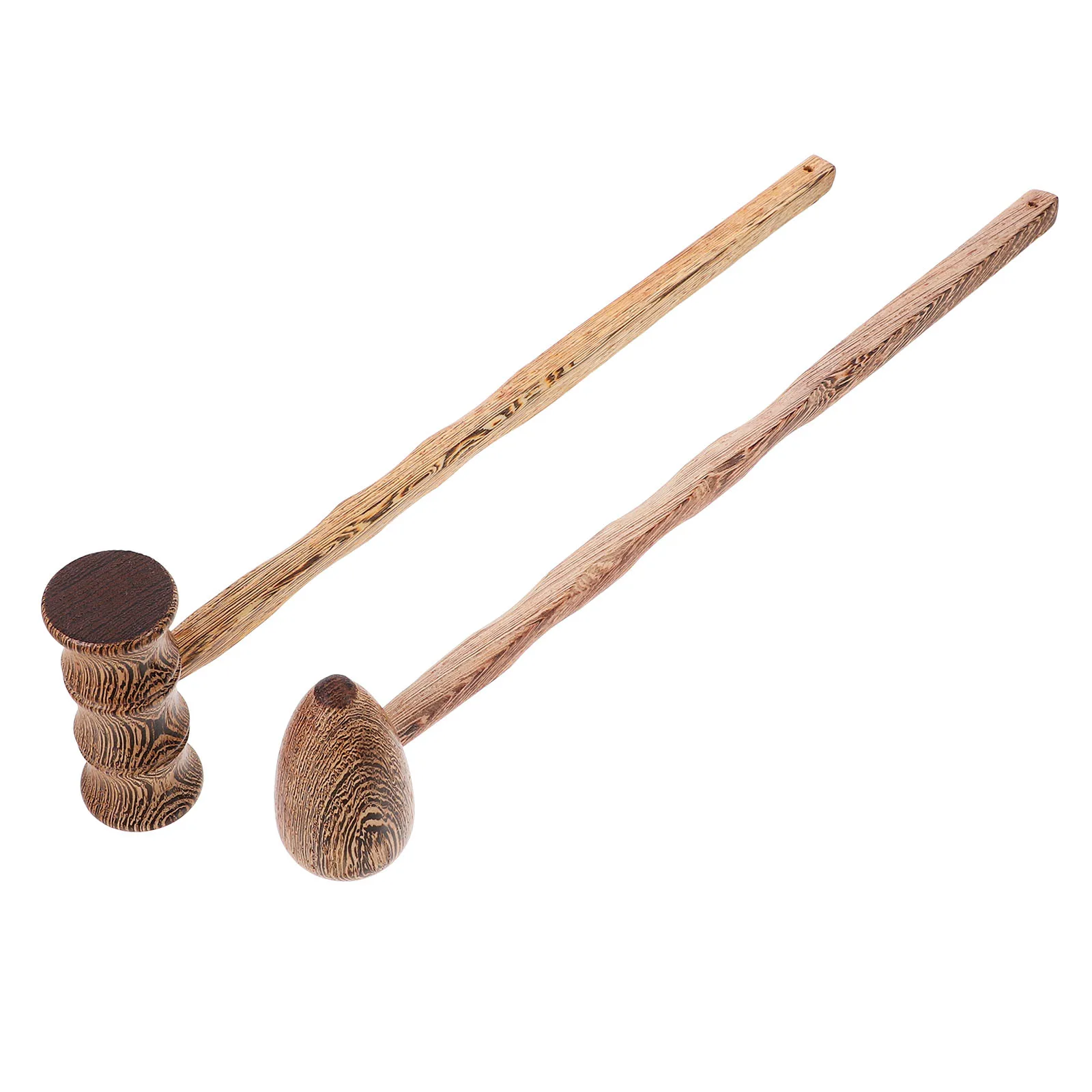 

2pcs Duck Egg Hammer Bamboo Joint Stick Shoulder Neck Massage Tool For Muscle Relaxation Pain Relief At Home Office