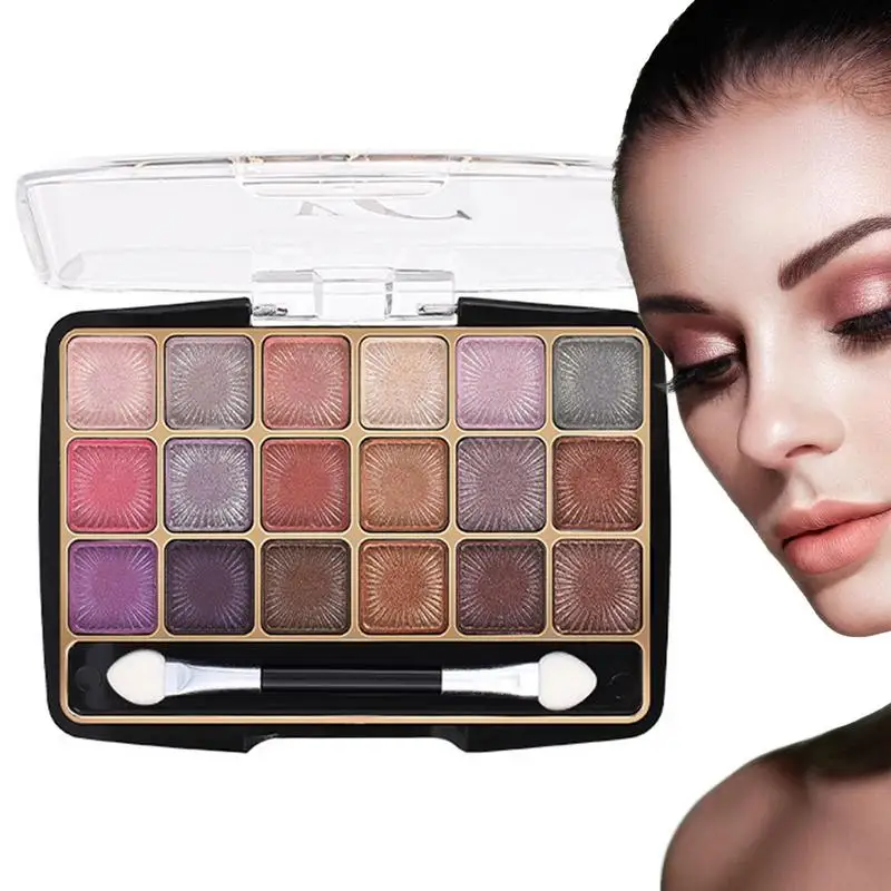 Waterproof Eye Shadow Palette Pearlescent Waterproof Eyeshadow Palette High Color Saturation Eye Makeup Tool For Weddings