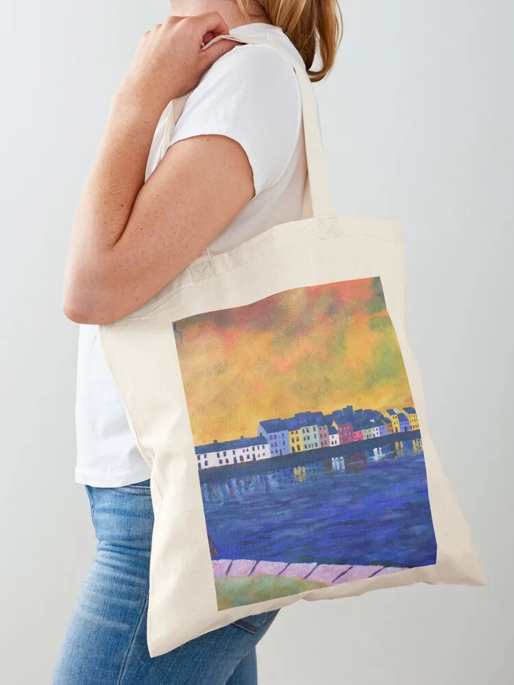 

The Long Walk, Galway (Ireland) Tote Bag reusable shopping bags the tote bag eco bag folding tote university