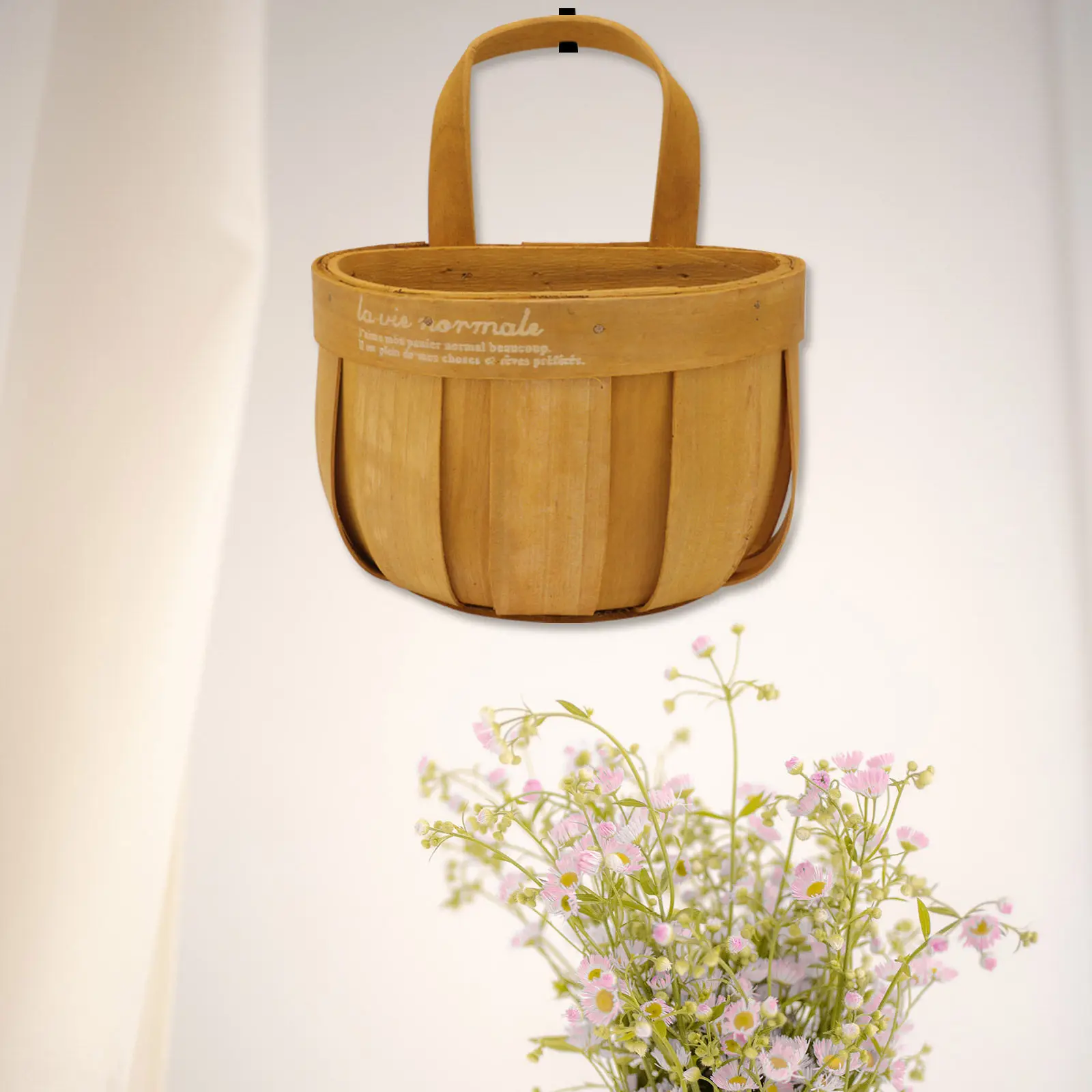 

2 шт. настенных плетеных корзин для хранения, подставок для цветов, декора для дома, для суккулентов, одежды, мелочей, украшения интерьера