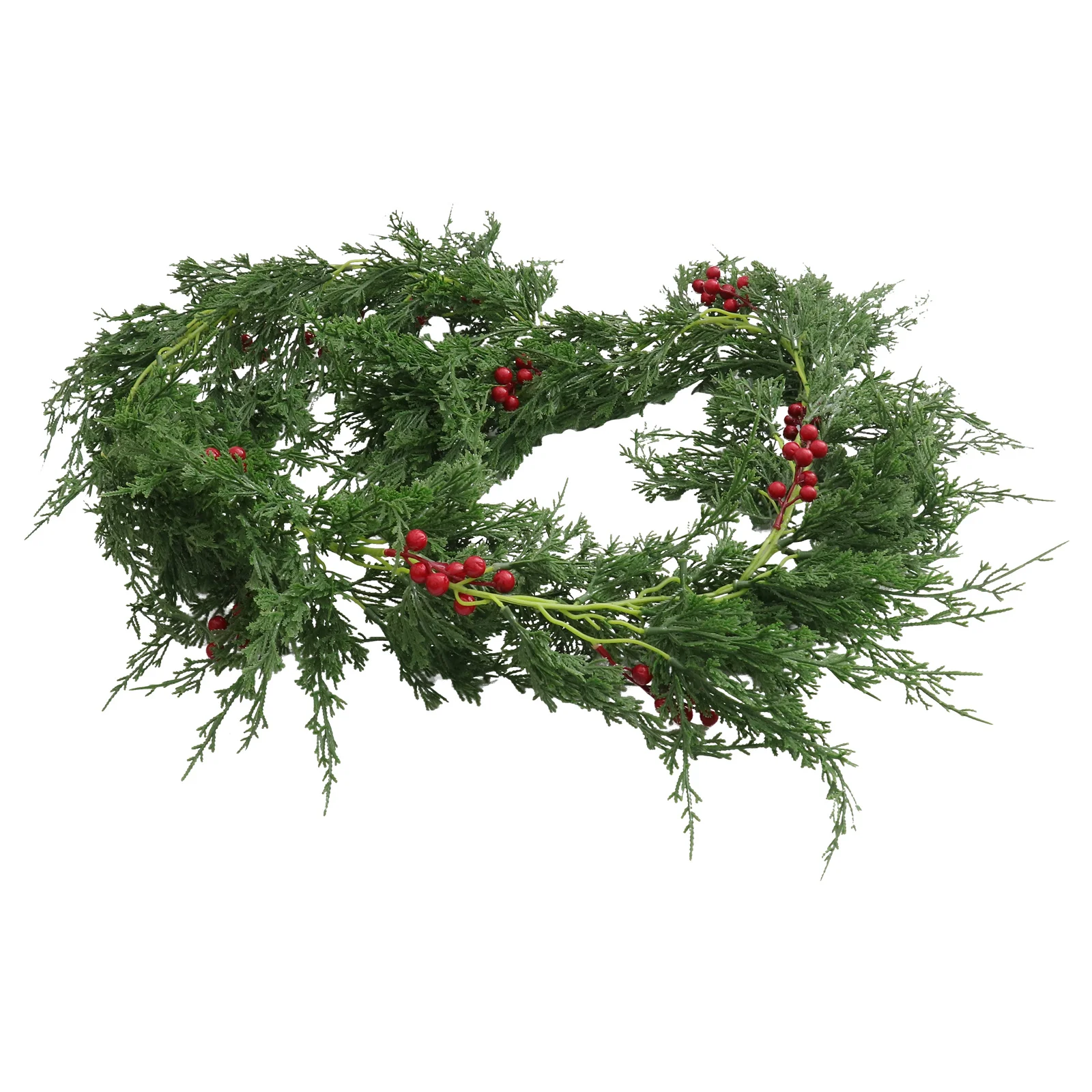 

1Pcs Xmas Hanging Rattan Christmas Decor Simulation Plant Pendant Green Decorative Rattan for Festive Home Garden Party