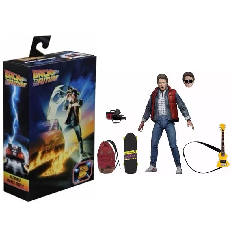 Ritorno al futuro Parte 2 Figura NECA Martin Action Figuras Film Battaglia delle bande Pubblicità Periferiche Modello Bambola Ornamento