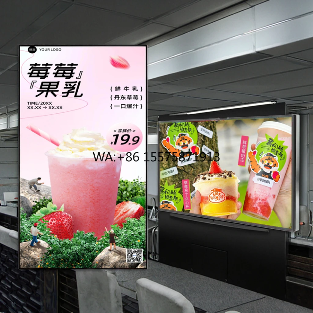 32 43 50 55 pulgadas 10mm pantalla publicitaria montada en la pared restaurante tienda minorista Lcd Digital restaurante TV menú pantalla