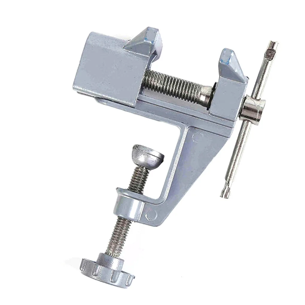 

Tabletop Workbench Vise Universal Clamp On Table DIY Craft Woodworking Modeling Jewelry Clamp Vice