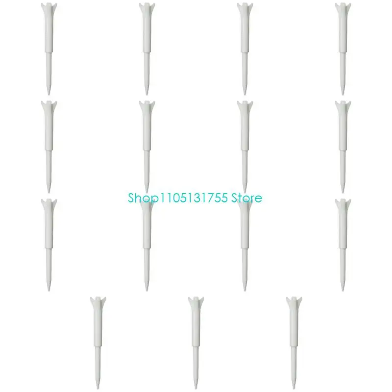 K0EF Golf Tees for Positioning Golf Balls Before Shots, with Four-Point Ball Rests, ABS Plastic Construction, and 15 Count