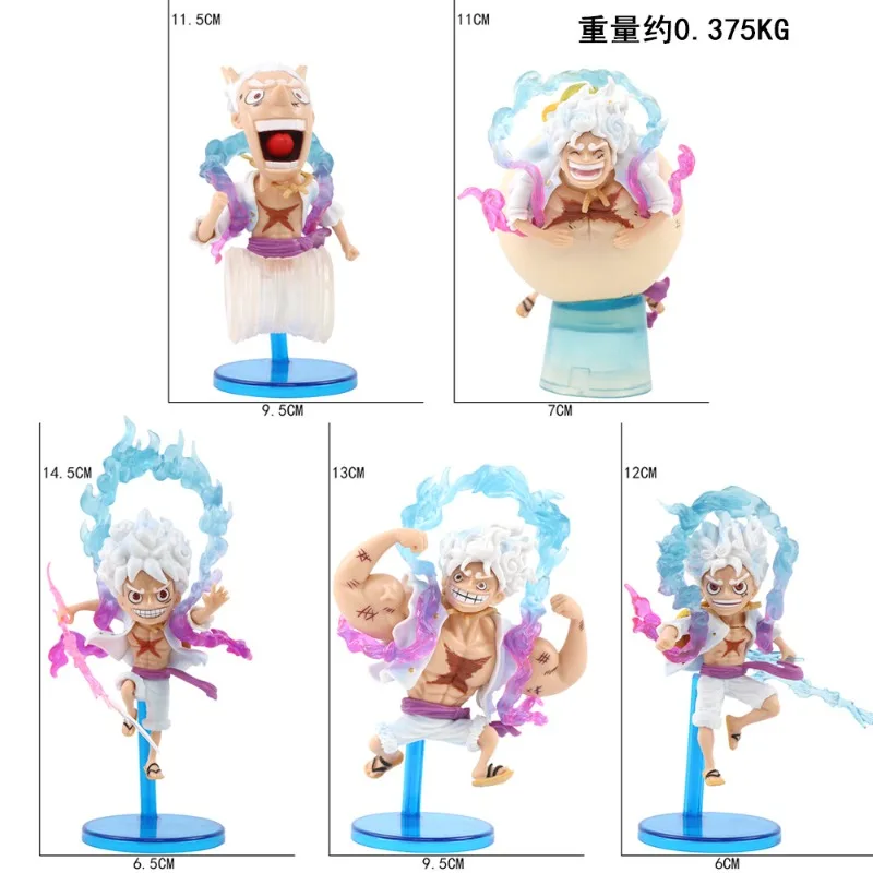 Anime One Piece Q Gear 5 Carney Luffy Figur Sonnengott Monkey D. Luffy Actionfigur PVC-Statue Modell Spielzeug zum Verschenken. Anime