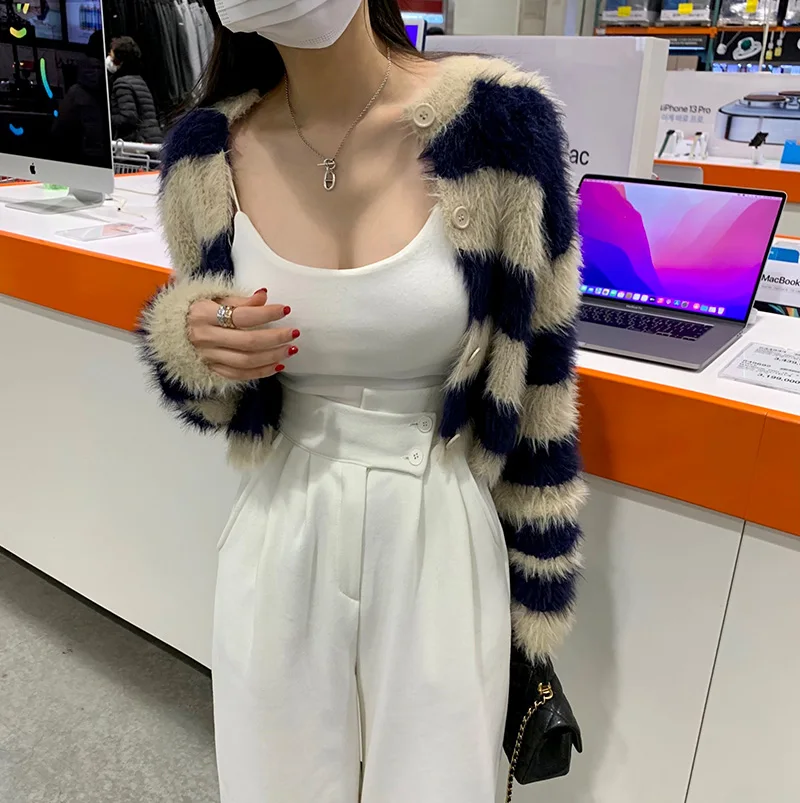 High Waist Wide Leg Casual Pants Women's Chic Loose Fit Button Side Tie Waist Slimming Elastic Waist Draping Straight Long Tr...