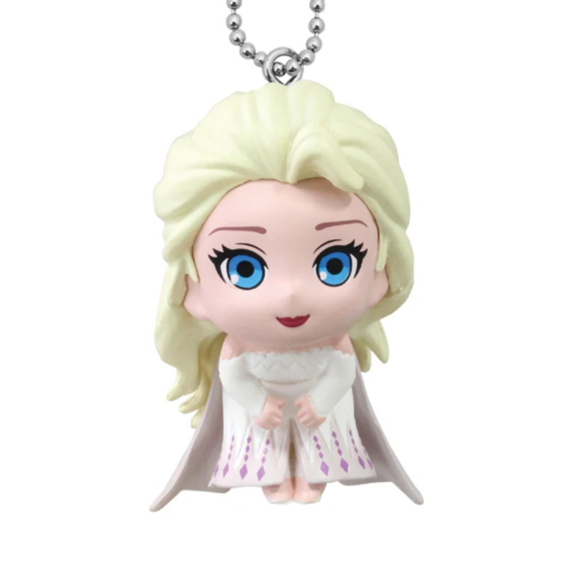 ديزني فروزن إلسا آنا ألعاب شخصيات الحركة ملكة الثلج أنيمي الشكل اللعب المفاتيح حقيبة الظهر قلادة هدايا لطيف للأطفال #5