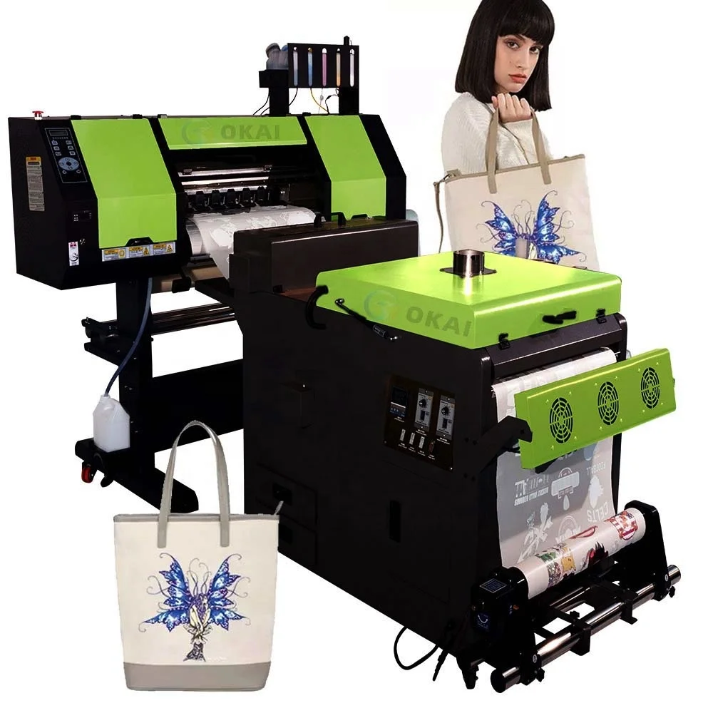OKAI Printing Machine 60cm(24inches) DTF Digital Heat Dtf Printer Printing Machine I3200,XP600 Dtf Printer