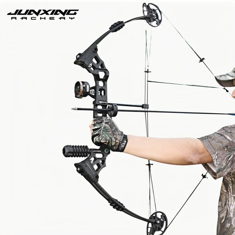 JUNXING M131A Compound Bow 30-55Lbs Let-off 70% 300 feet/s Right and Left hand Archery Shooting