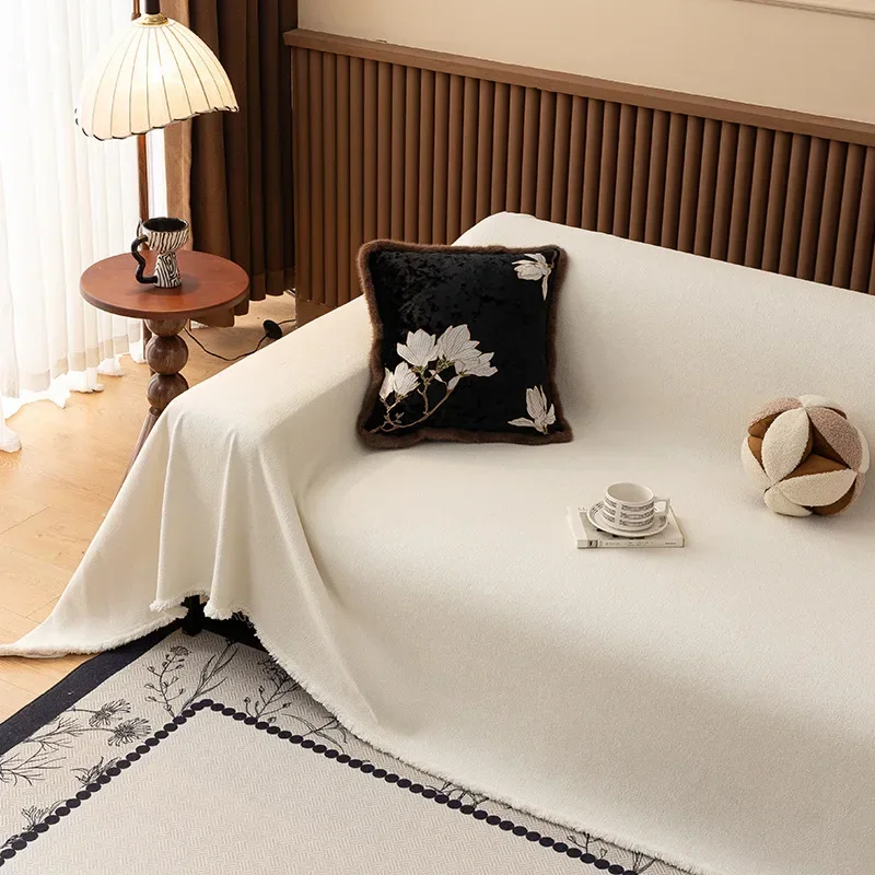 Modern Nordic Simple Sofa Cover Cloth Towel High-end Four-season Anti-cat Claw Living Room Decoration Sofa Cover