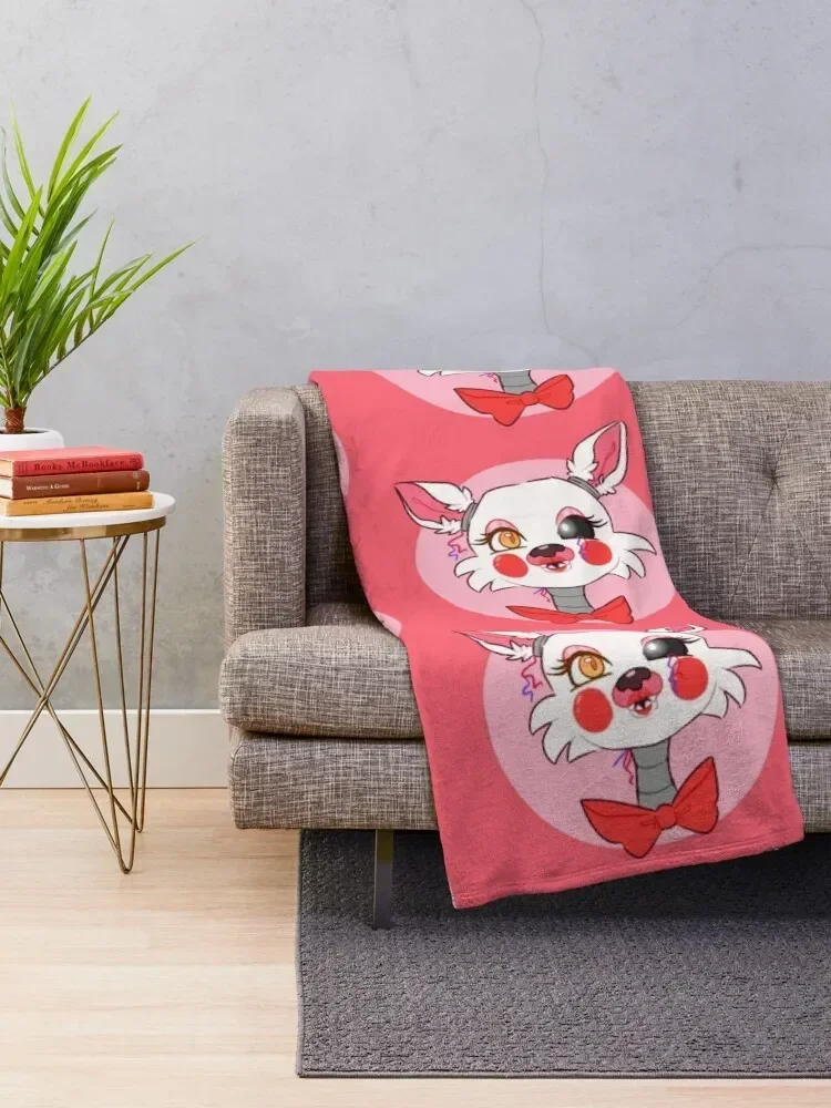 FNaF: Mangle Throw Blanket funny gift Stuffeds Plaid Beach Blankets