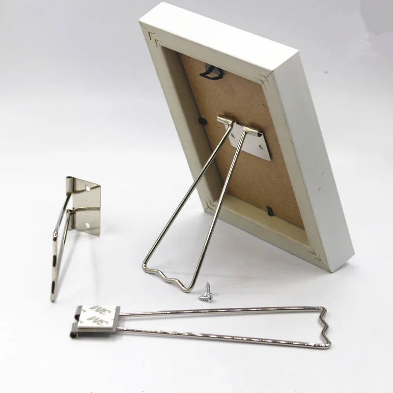 Different Sizes! Iron Metal Back Support Picture Bracket Photo Frame Pedestal Holder for 5 8 10 12 Inch Display Easel Stand image 3