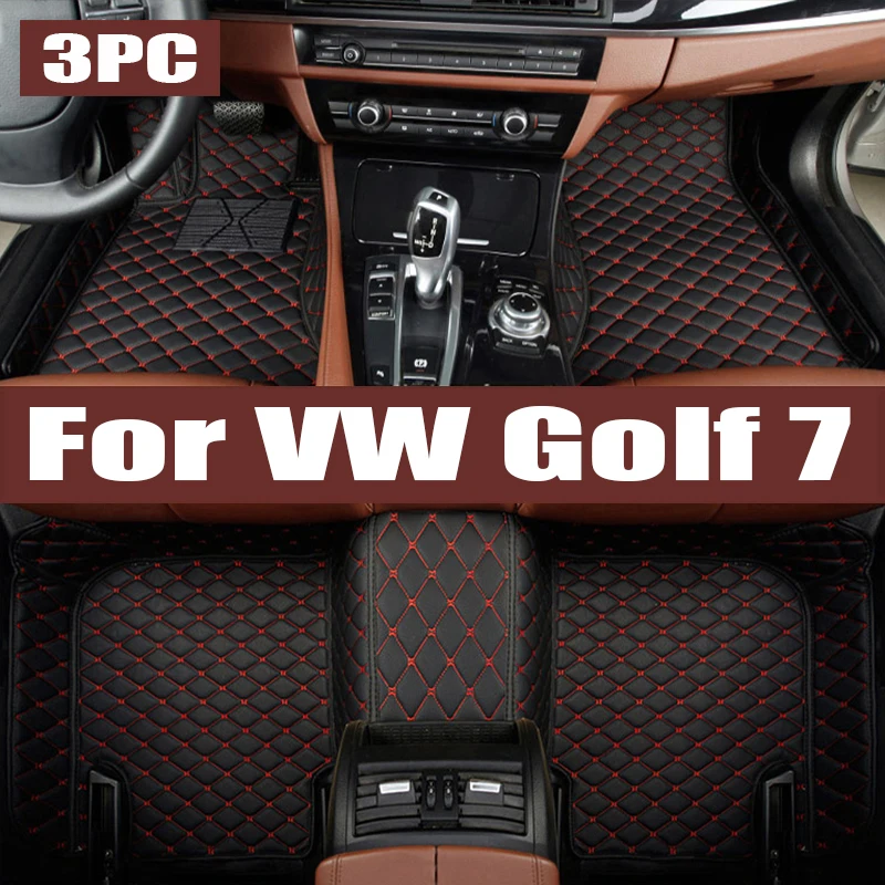 

Custom TPE Car Floor Mats For VW Golf 7 2014 2015 2016 2017 2018 2019 2020 Waterproof Auto trunk mat Interior Carpet