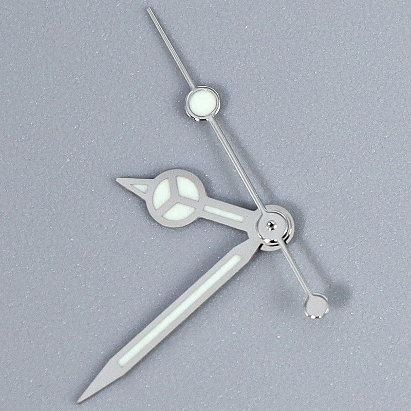 

Серебряные часы NH35 с указателем C3, синие яркие светящиеся стрелки, аксессуары для ремонта часов в стиле ретро, механизм Submariner NH35 NH36