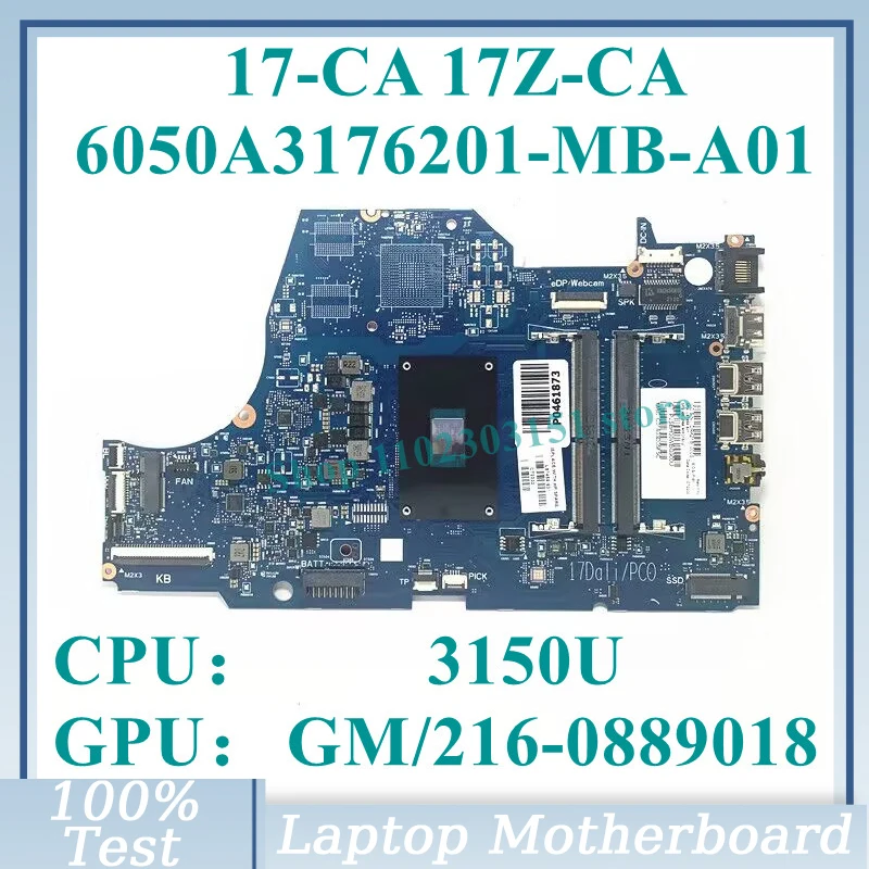 

L87456-601 L87458-601 With AMD 3150U CPU 6050A3176201-MB-A01(A1) For HP 17-CA Laptop Motherboard 216-0889018 100% Full Tested OK