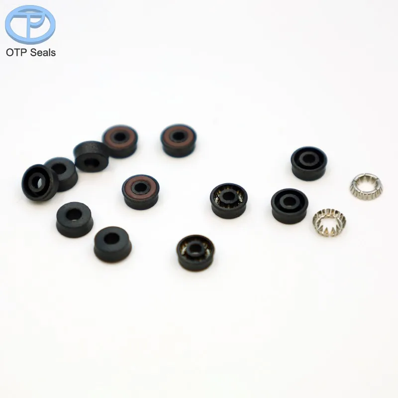 

Spring seal ring for shaft PTFE seals polytetrafluoroethylene add carbon fiber V-spring FKM O-ring factory Customized wholesaler